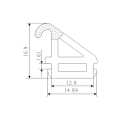 Striscia di tenuta in gomma impermeabile resistente alle intemperie