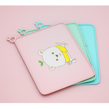 Custom Cute Cartoon placemats voor kinderen opgeheven randen