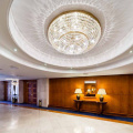 Lustre américain en cristal rond de projet de luxe de lobby d&#39;hôtel