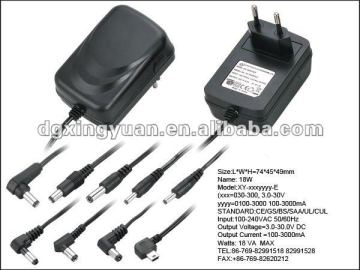 6v ac dc plug power adapter