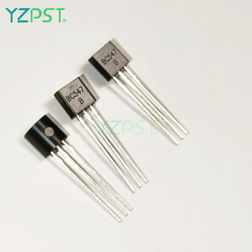 Alto voltaje a 92 Transistor de plástico de plástico NPN BC556 BC557 BC558