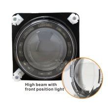 90MM LED Headlights Round 12V 80W Hi/Lo Beam Sealed Beam for SUV ATV Truck Buses