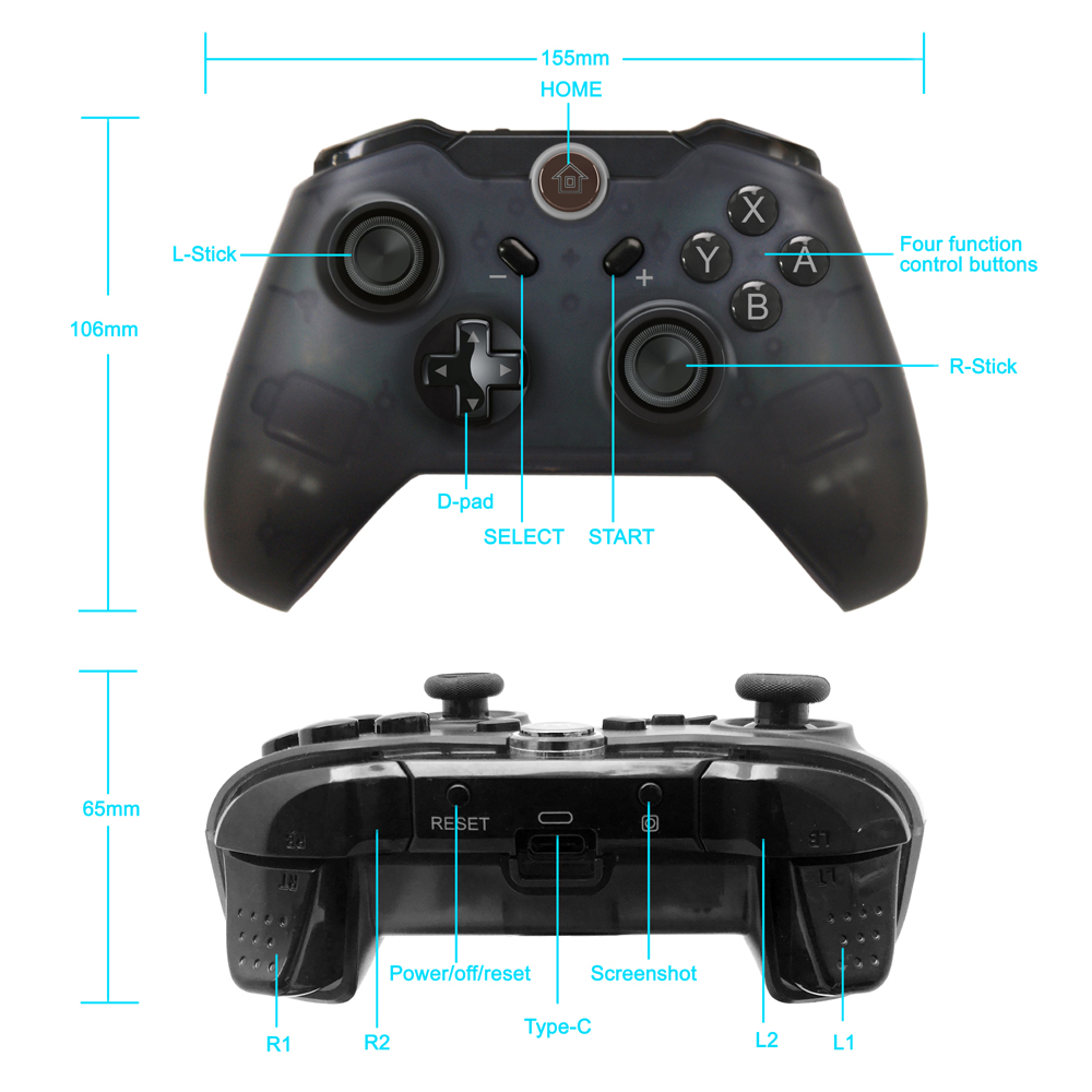 Wireless pro game controller