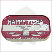 sardine tin 125g in vegetable oil 125gX50tins
