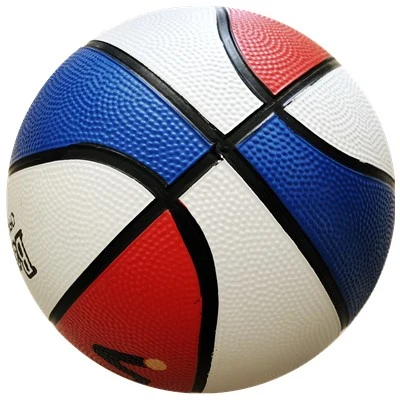 Red White Blue Rubber Basketball for Sporting