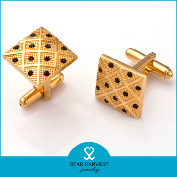 2016 New Designs Quality Brass Crystal Cufflinks (D-0011)