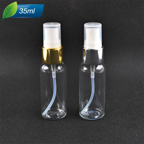 Alüminyum püskürtücü spreyi şişesi ile şeffaf PET şişe