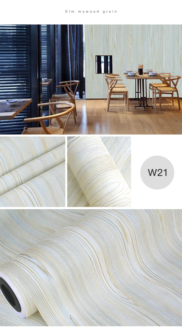 2021 Factory Price High Quality PVC Film Vinyl Wallpaper Sticker House Decoration Wood Grain Sticker