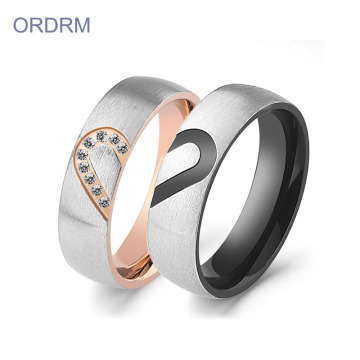 Heart Shaped Diamond Wedding Ring Bridal Sets