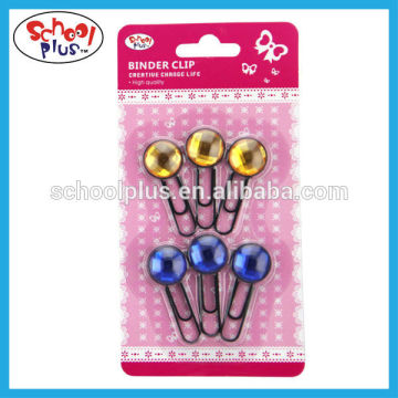 Diamond decorative bookmark paper clips memo clips