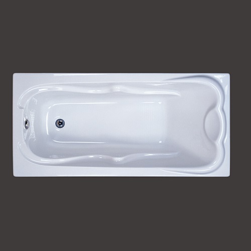 Deep Acrylic Tub White Soaking Acrylic 1 Person Drop-in Bathtub