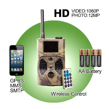 GPRS/GSM hunting camera mms infrared hunting video hidden camera