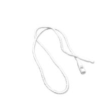 Plastic merchandise string tags with polyester cord