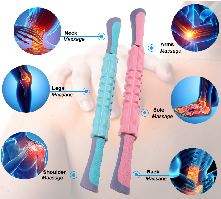 Γυμναστήριο Self Massage Mascle Muscle Roller Stick για αθλητική άσκηση