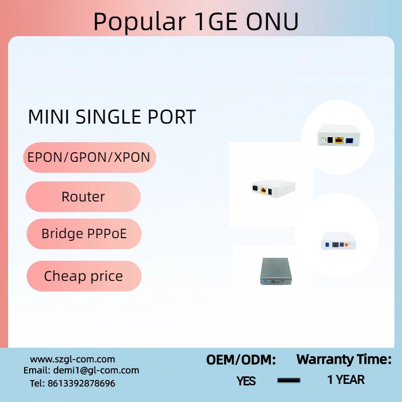 Main model single port 1GE ONU