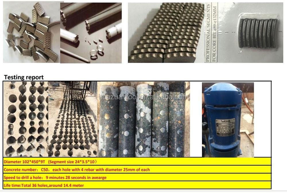 HUAZUAN new diamond segment core drill bit