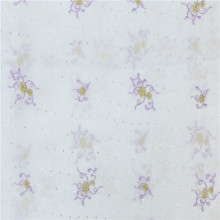 Wholesale Polyester White Chiffon Sequin Embroidered Fabrics