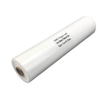 Industrial Lint-Free Disposable Nonwoven Woodpulp Polyester SMT Stencil Cleaning Wiper Roll
