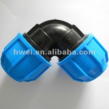 PP Compression Fitting eblow