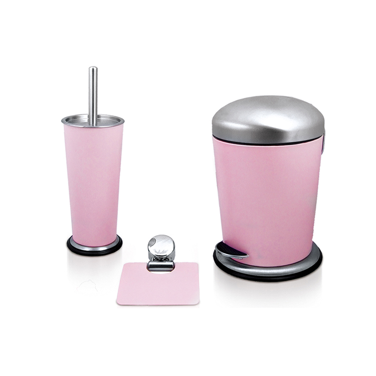 pink coating bathroom accessories