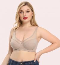Full coverage underwire D-E-F cup bra