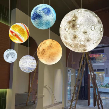 Solar-Powered LED Landscape Light - Planet Moon Chandelier