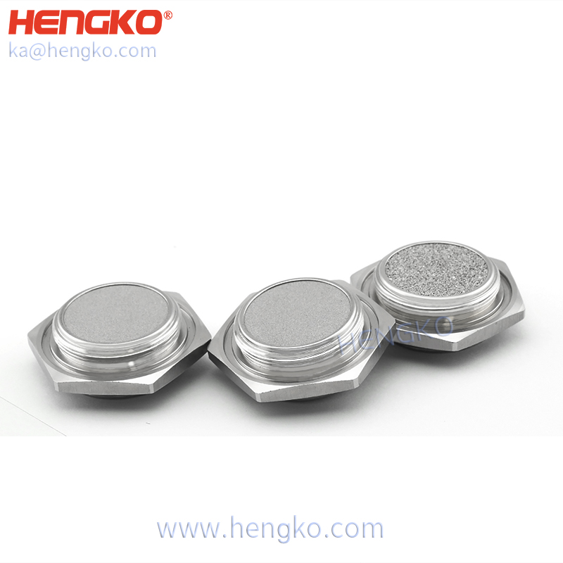 custom 30 40 60 microns sintered porous powder metal inline air filter  ( cone cup disc ) for oxygen intake