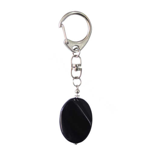 Natural Gemstone Agate Keychain