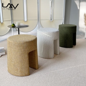 Modern Simple Bedroom Upholstered Ottoman Stool