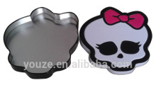 Irregular shape of the gift tin box