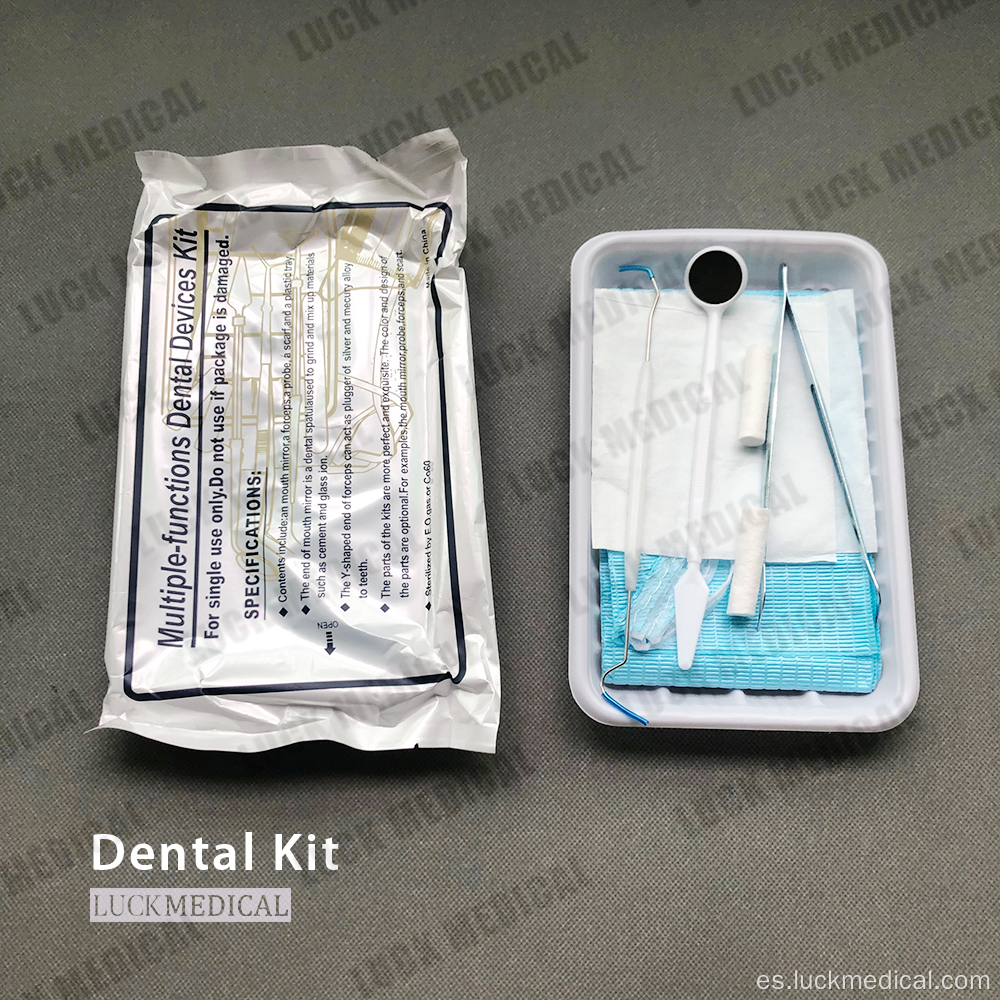 Kit dental desechable para curar los dientes