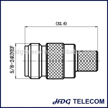 N female / jack Straight Connector for RG213 cable, crimp type