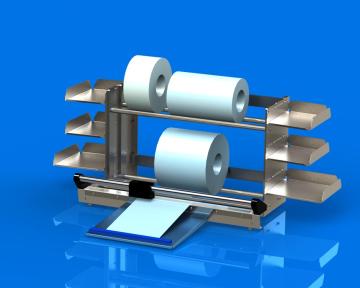 Double layer paper cutter