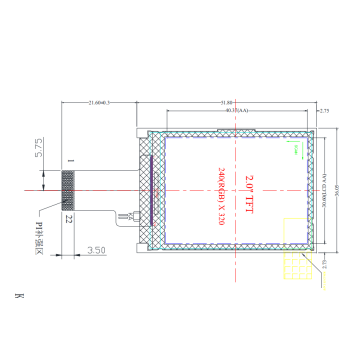 2,0-Zoll-LCD-Display