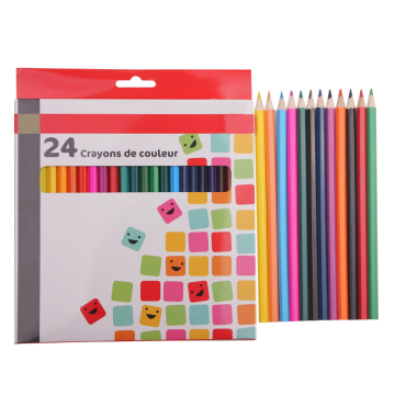7 Inch Customized Soft Drafting Pencil & 24 Pack Colored Pencils