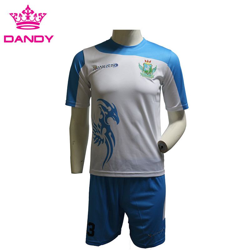 Wholesale blue football kit