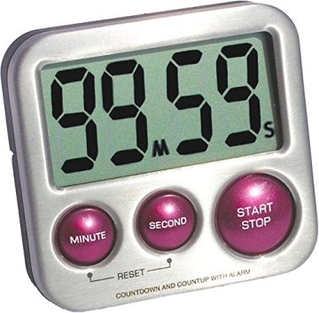Digital LED Kitchen Timer with Stopwatch and Alarm Clock