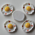 Cute Fried Eggs Round Resin Kawaii Loose Resin Beads 25*21mm Cheap Slime Making Accessories Supplies Toy