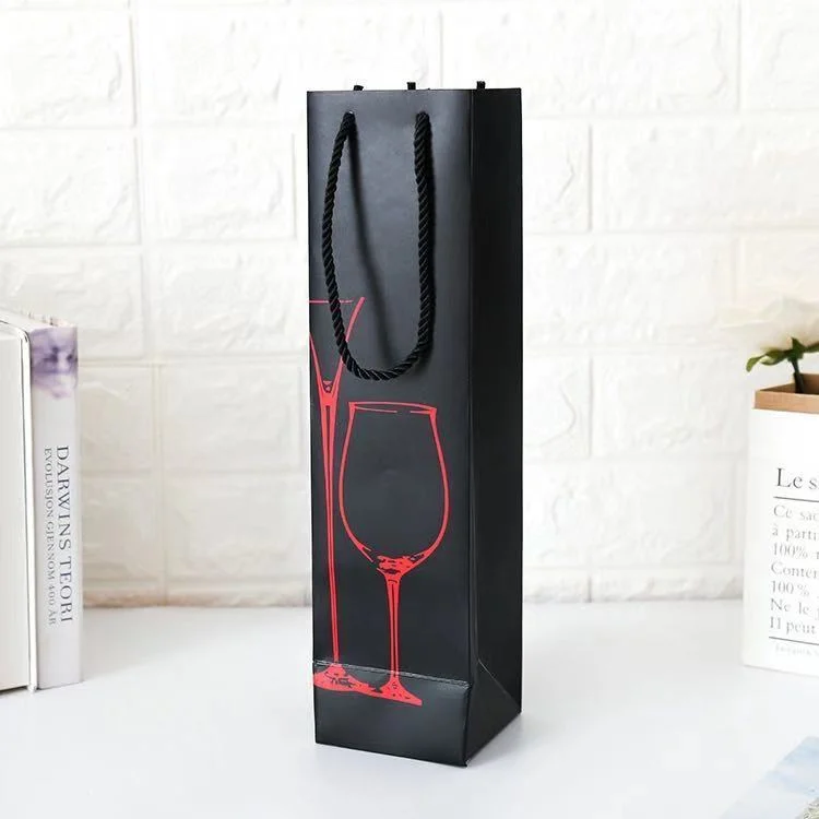 Wine Packaging Tote Bag Boutique Hand Shopping Bag Gift Jewelry Perfume Boxes Wholesale Custom Luxury Custom Printed Logo