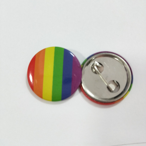 Custom Rainbow Metal Button Badge