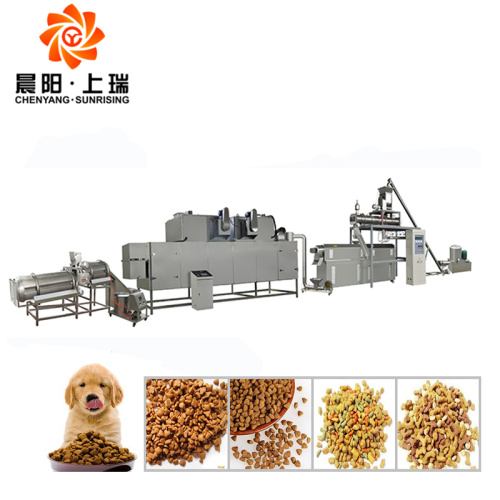 Full automatic kibble dry pet food production machine