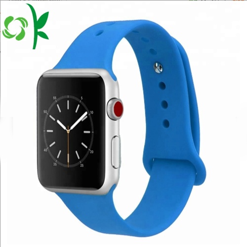 Bracelets de montres en silicone simples de Apple Sports Iwatch
