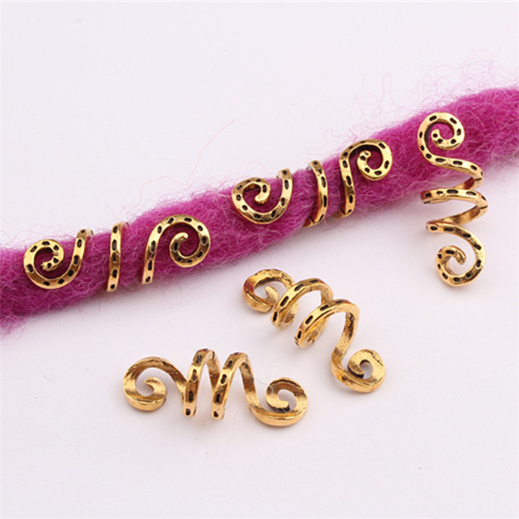 Hair Jewelry Rings Decorations Pendants Aluminum Dreadlocks Beads Metal Cuffs Hair Decorations Rings Accessories