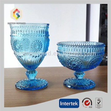 blue colored goblet wholesale