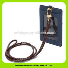 16342 Simple but durable design leather pass card holder