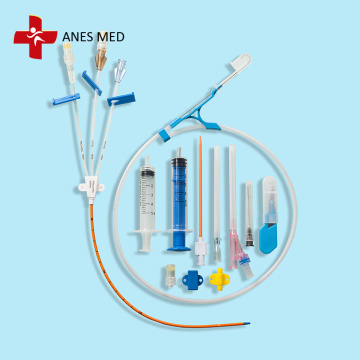 3 Lumen antimikrobial pakai buang Central Venous Catheter