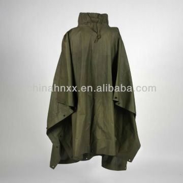 military olive green rain poncho raincoat suit waterproof suit