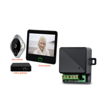 battery powered smart video door viewer camera