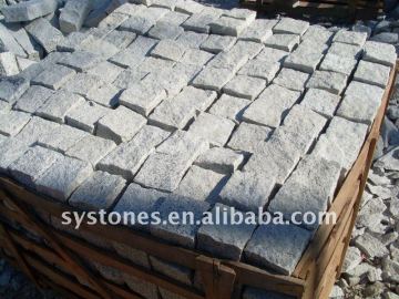 white stone paving