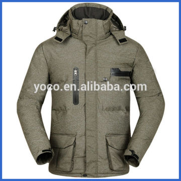 Winter polyester parka jacket men